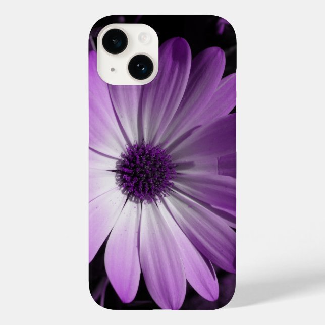 Purple Daisy Flower Case-Mate iPhone Case (Back)