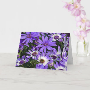 Purple Daisy Flower Daisies Art Note Card
