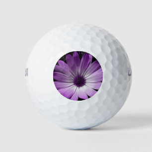 Purple Daisy Flower Golf Ball