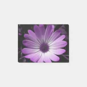 Purple Daisy Flower Post it notes Pad