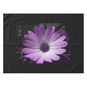 Purple Daisy Flower Tablecloth