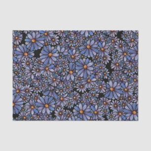 Purple Daisy Flowers Tissue Paper