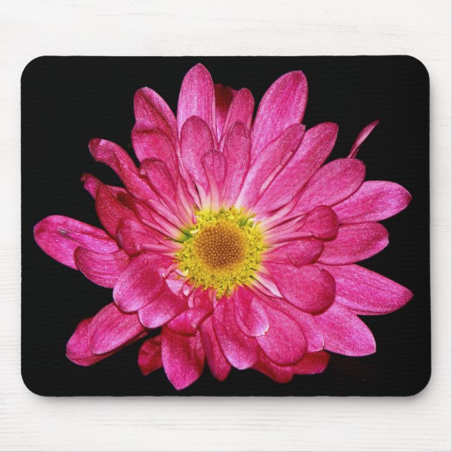 Purple  Daisy Mouse Pad (Front)