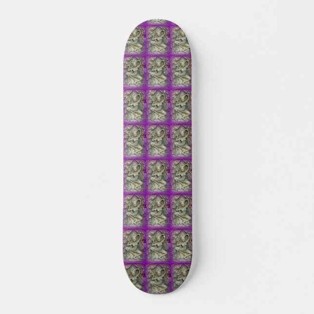 purple dakinis dancing Thunder_Cove Skateboard (Front)