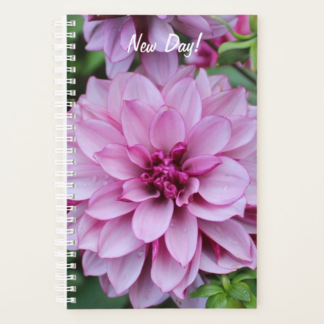Purple Daliha Bloom Photo Planner (Front)