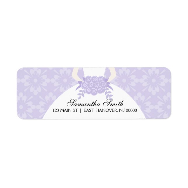 Purple Damask Bridal Shower (Front)