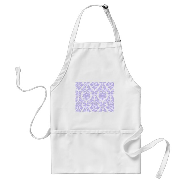 Purple Damask Standard Apron (Front)