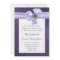 Purple Damask Wedding Invitation