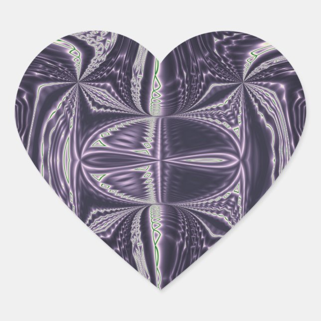 Purple Dance Heart Sticker (Front)