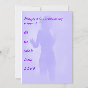 purple  dancer invitation