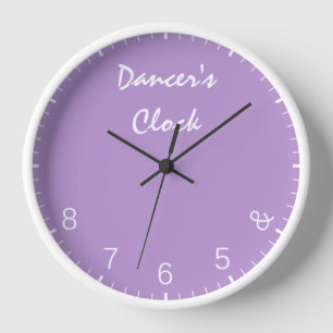 Purple Dancers Clock - Funny Dancing Dance Humor