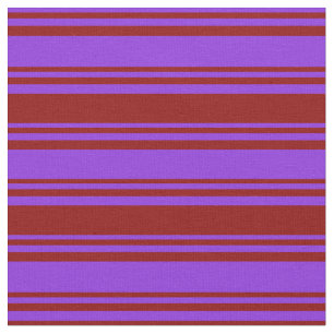 Purple & Dark Red Lines Pattern Fabric