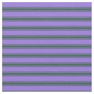 Purple & Dark Slate Grey Coloured Stripes Pattern Fabric