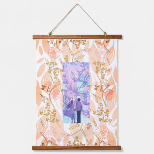 Purple date hanging tapestry