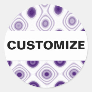 Purple Daze Classic Round Sticker