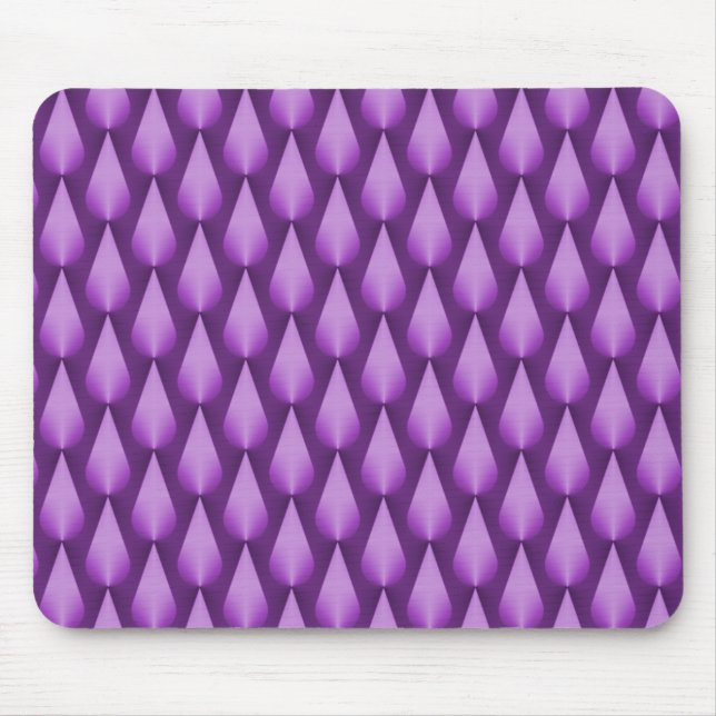 Purple Dazzling Raindrops Mousepad (Front)