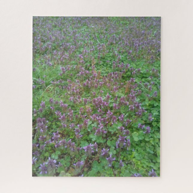 Purple Dead Nettle Puzzle (Vertical)