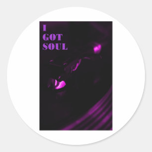 Purple Decks I Got Soul Text Sticker 