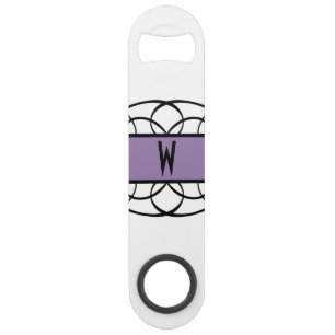 Purple Deco Flourish Bottle Opener