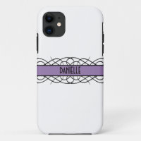 Purple Deco Flourish iPhone 5 Tough Xtreme Case