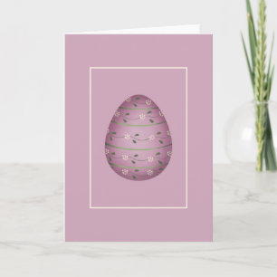 Purple Decorated Easter Egg d4 Greeting Card