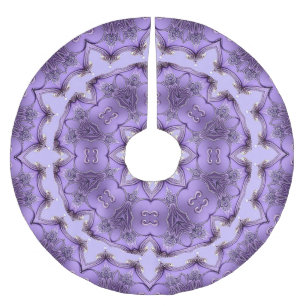 Purple Decorative Christmas Tree Skirt