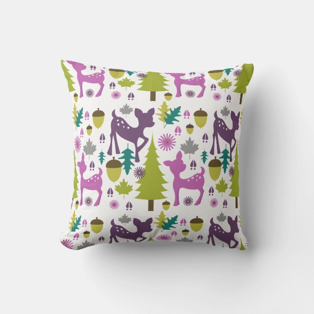 Purple Deer Pillow (Front)