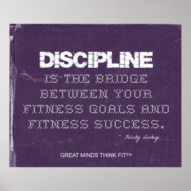 Purple Denim Fitness Poster (Front)