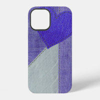 Purple Denim Heart