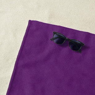 Purple Denim Texture, Beach Towel