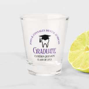 Purple Dental School Custom Dentist Graduation Shot Glass