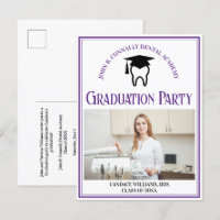 Purple Dental School Photo Custom Graduation Party