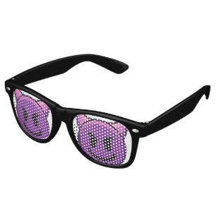 Purple Devil Emoji Retro Sunglasses