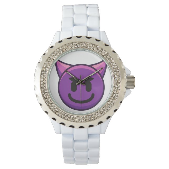 Purple Devil Emoji Watch (Front)