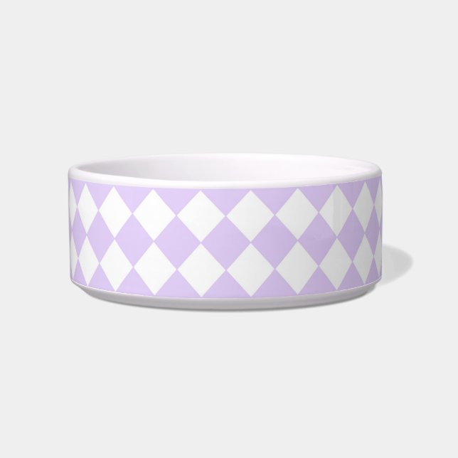 Purple Diamond Chequered pattern Bowl (Front)