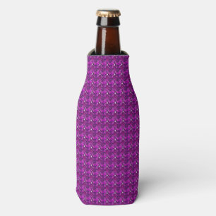 Purple Diamond Design Bottle Cooler