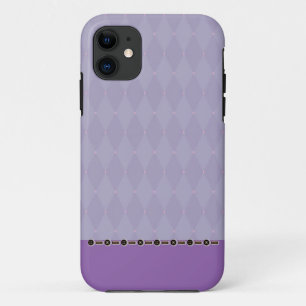 Purple Diamond Design Phone Case