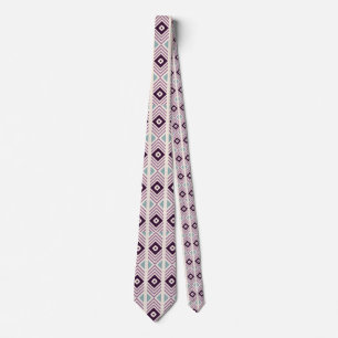 Purple Diamond Designer Men's Tie