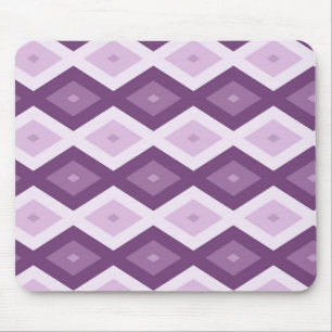 Purple diamond pattern mouse pad