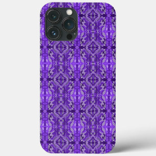 Purple Diamond-y Abstract Pattern  iPhone 13 Pro Max Case
