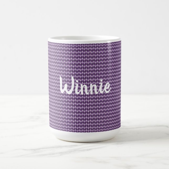 Purple diamonds coffee mug (Center)