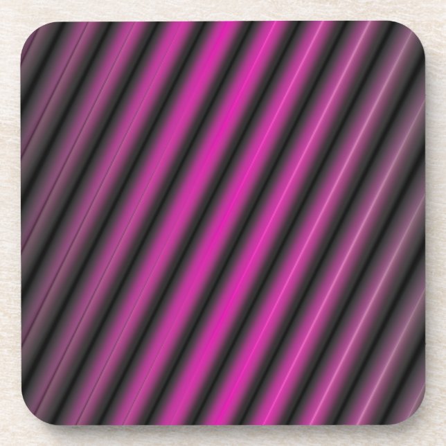 Purple Diffuse Lines Coaster (Front)