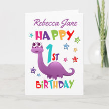 Purple Dinosaur 1st Birthday