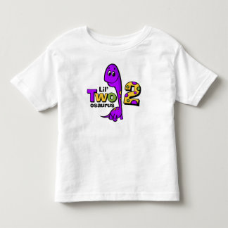 Purple Dinosaur 2nd Birthday Toddler T-Shirt