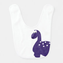 Purple Dinosaur Bib