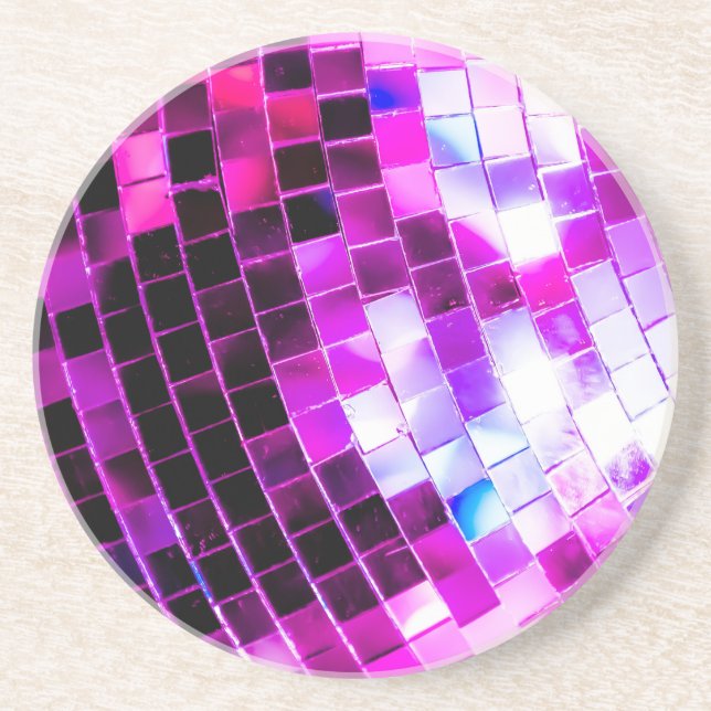 Purple Disco Ball Coaster (Front)