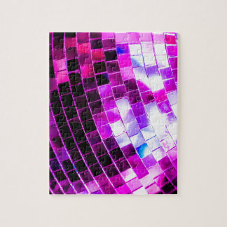 Purple Disco Ball Jigsaw Puzzle