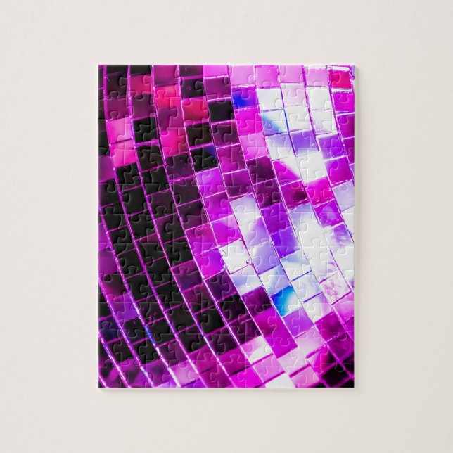 Purple Disco Ball Jigsaw Puzzle (Vertical)