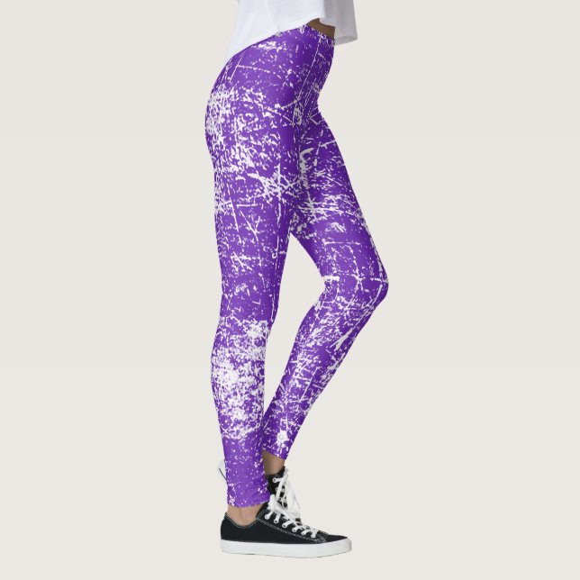 Purple Distressed Leggings (Right)