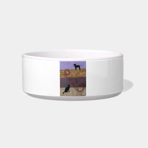 Purple Dog and Cat Fun Bowl